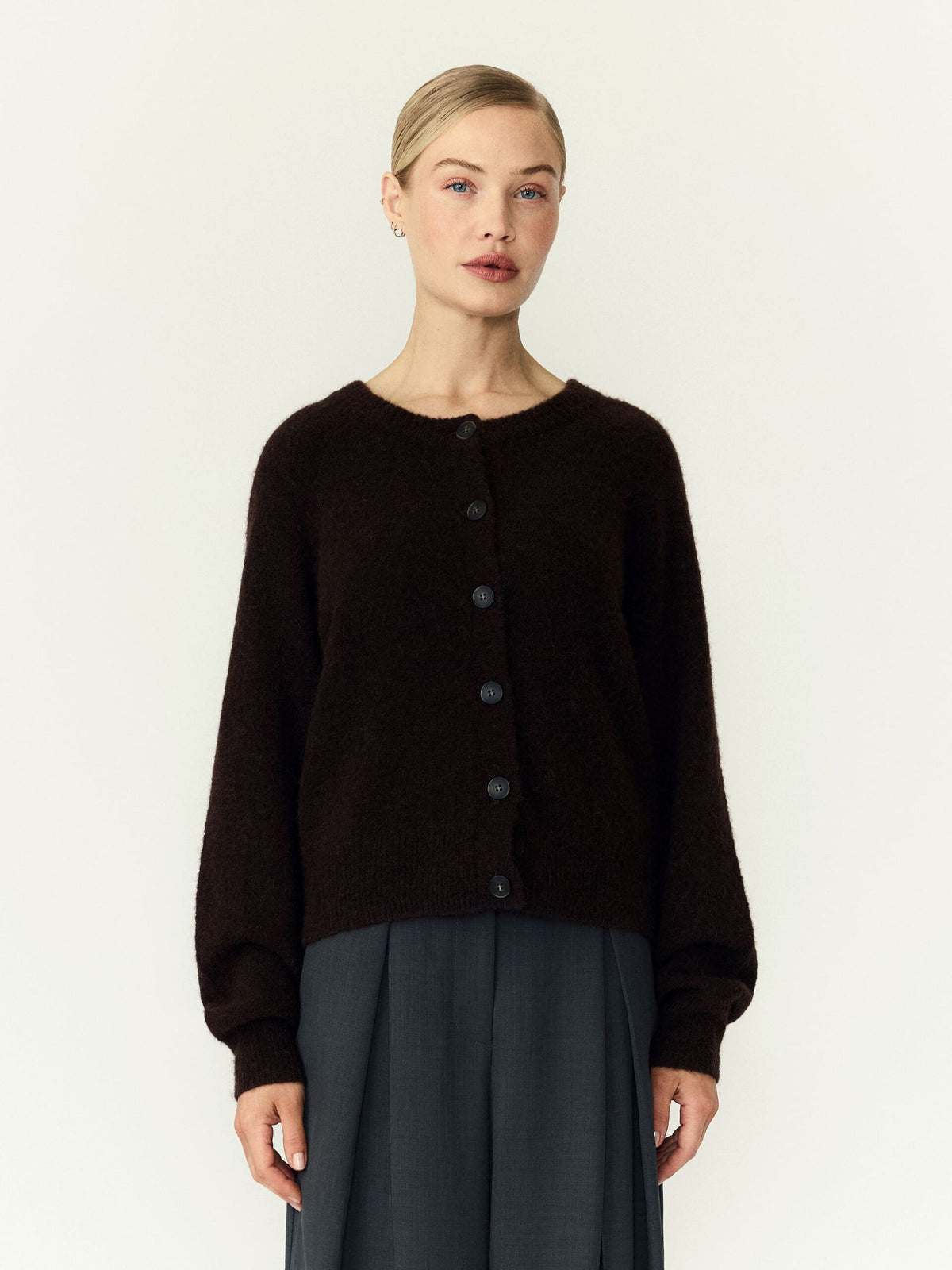 Yasjohi cardigan coffee bean - YAS