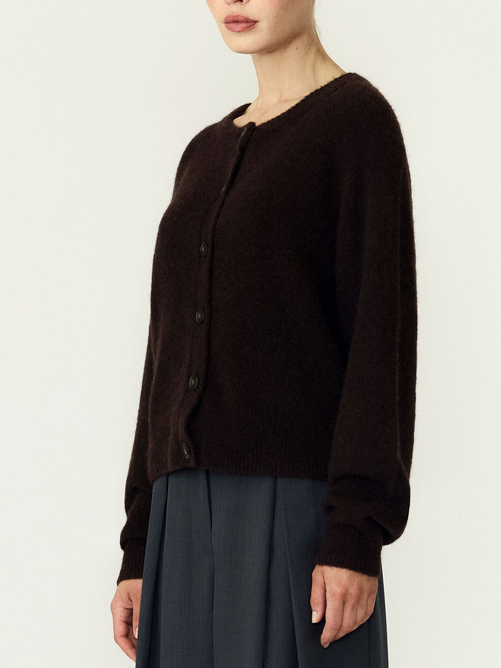 Yasjohi cardigan coffee bean - YAS