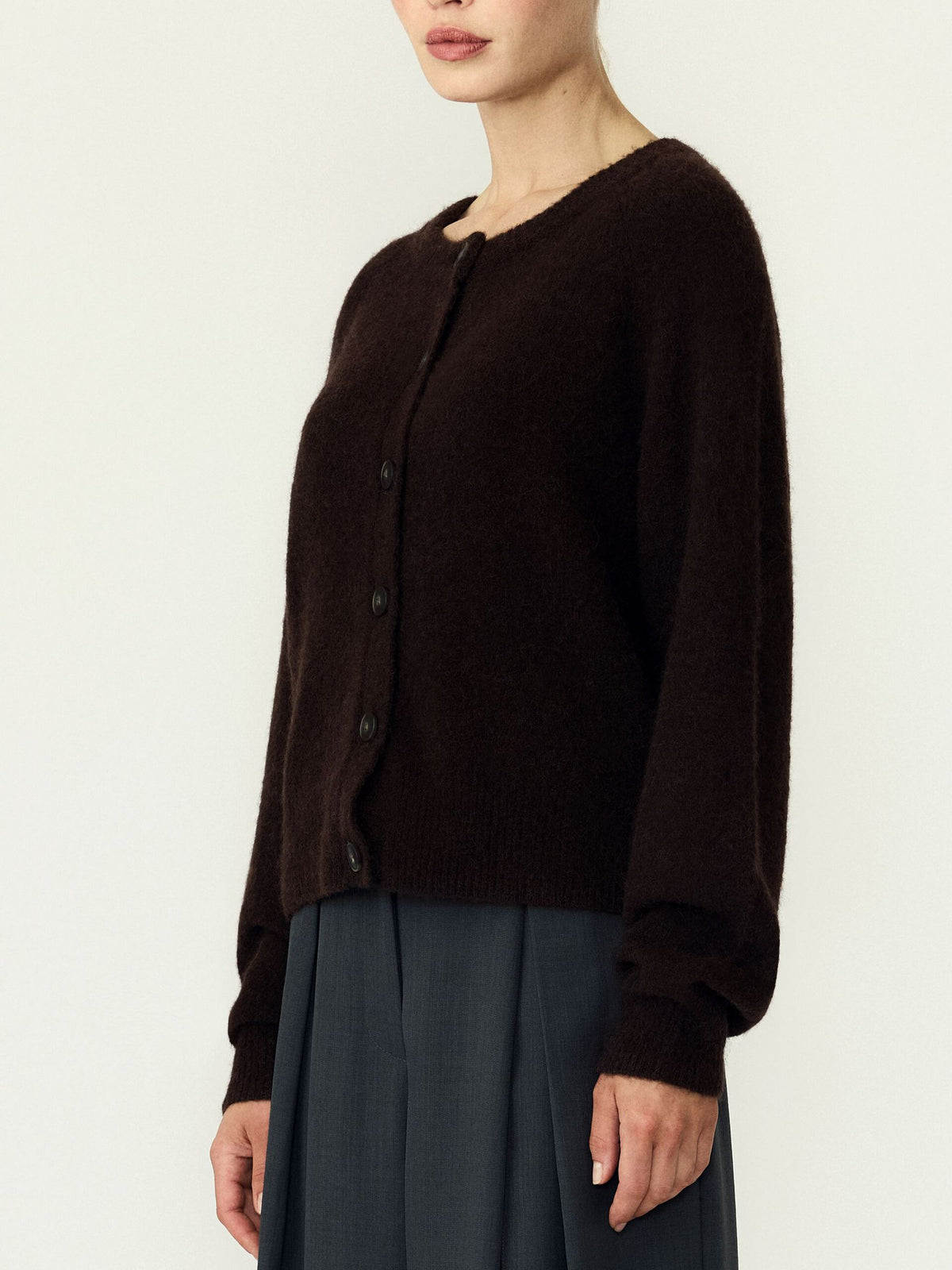 Yasjohi cardigan coffee bean - YAS