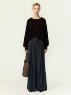 Yasjohi cardigan coffee bean - YAS