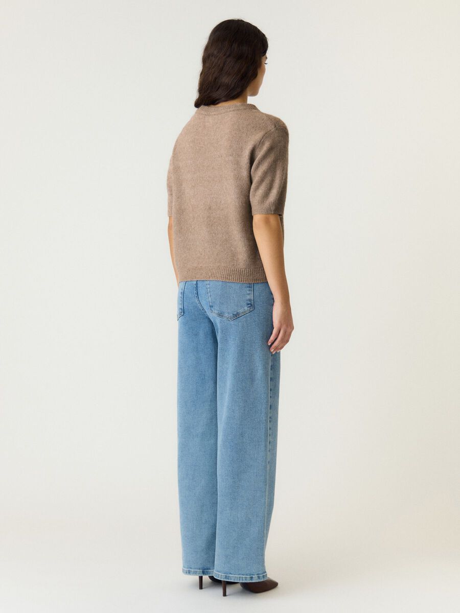 Yasjohi pullover taupe grijs - YAS