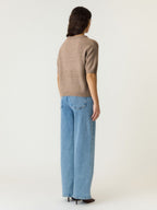 Yasjohi pullover taupe grijs - YAS