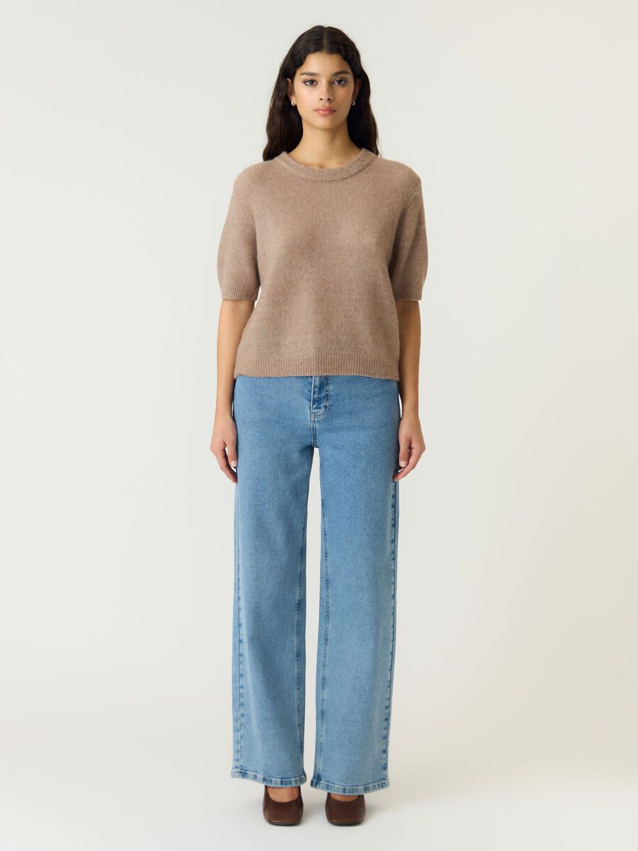 Yasjohi pullover taupe grijs - YAS