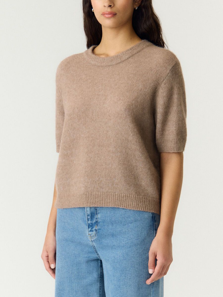 Yasjohi pullover taupe grijs - YAS