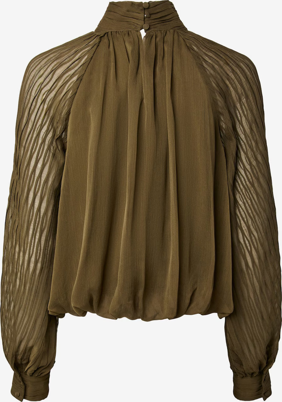 Yasolera blouse dark olive - YAS