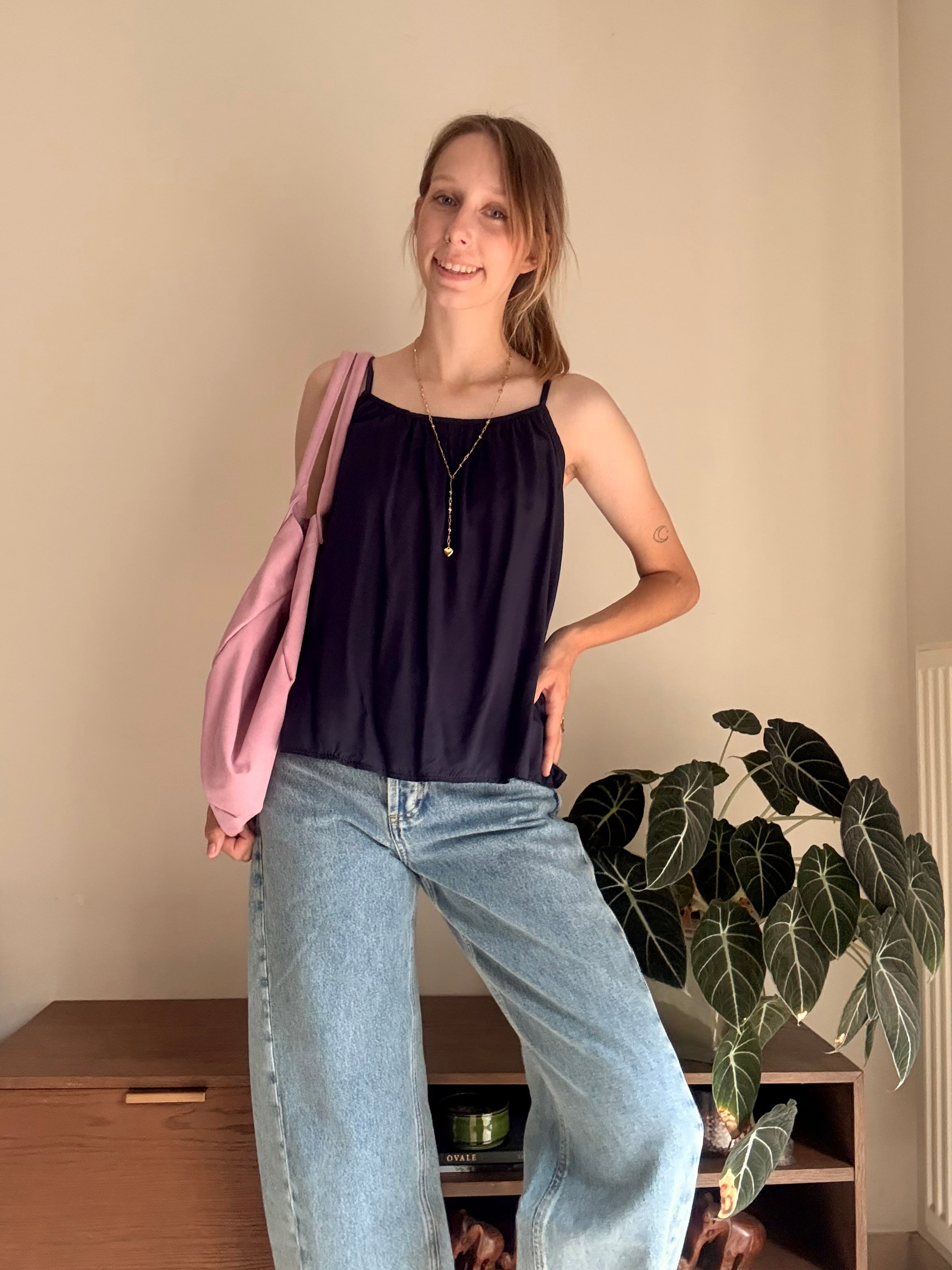 Meryl jeans mid blue - Les Soeurs