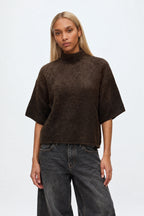 Yastilde 2/4 mohairmix trui mole melange - YAS