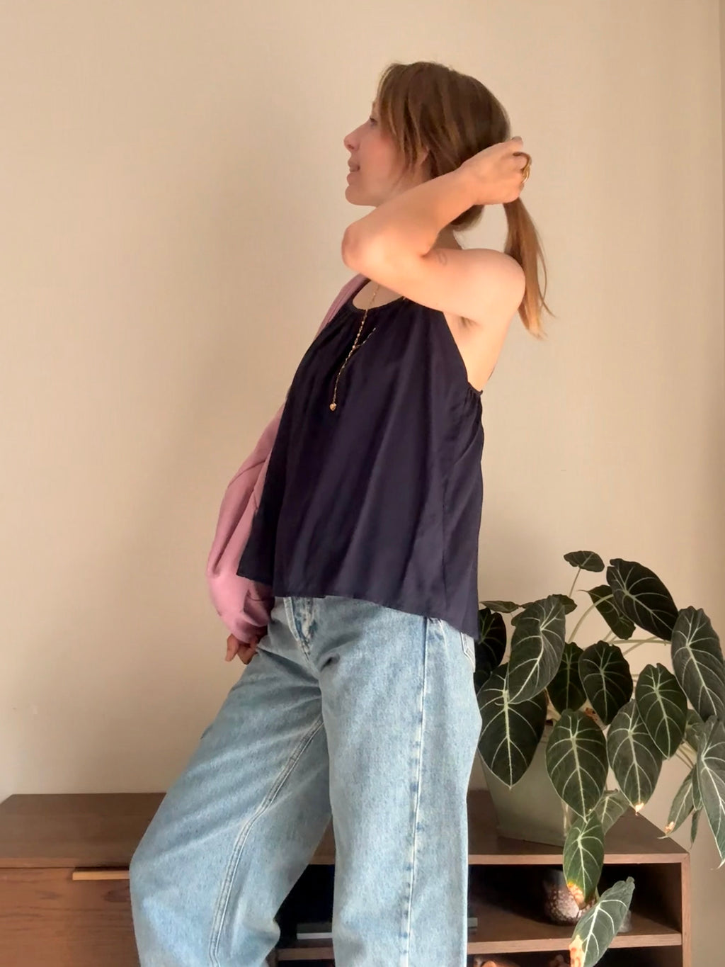 Meryl jeans mid blue - Les Soeurs
