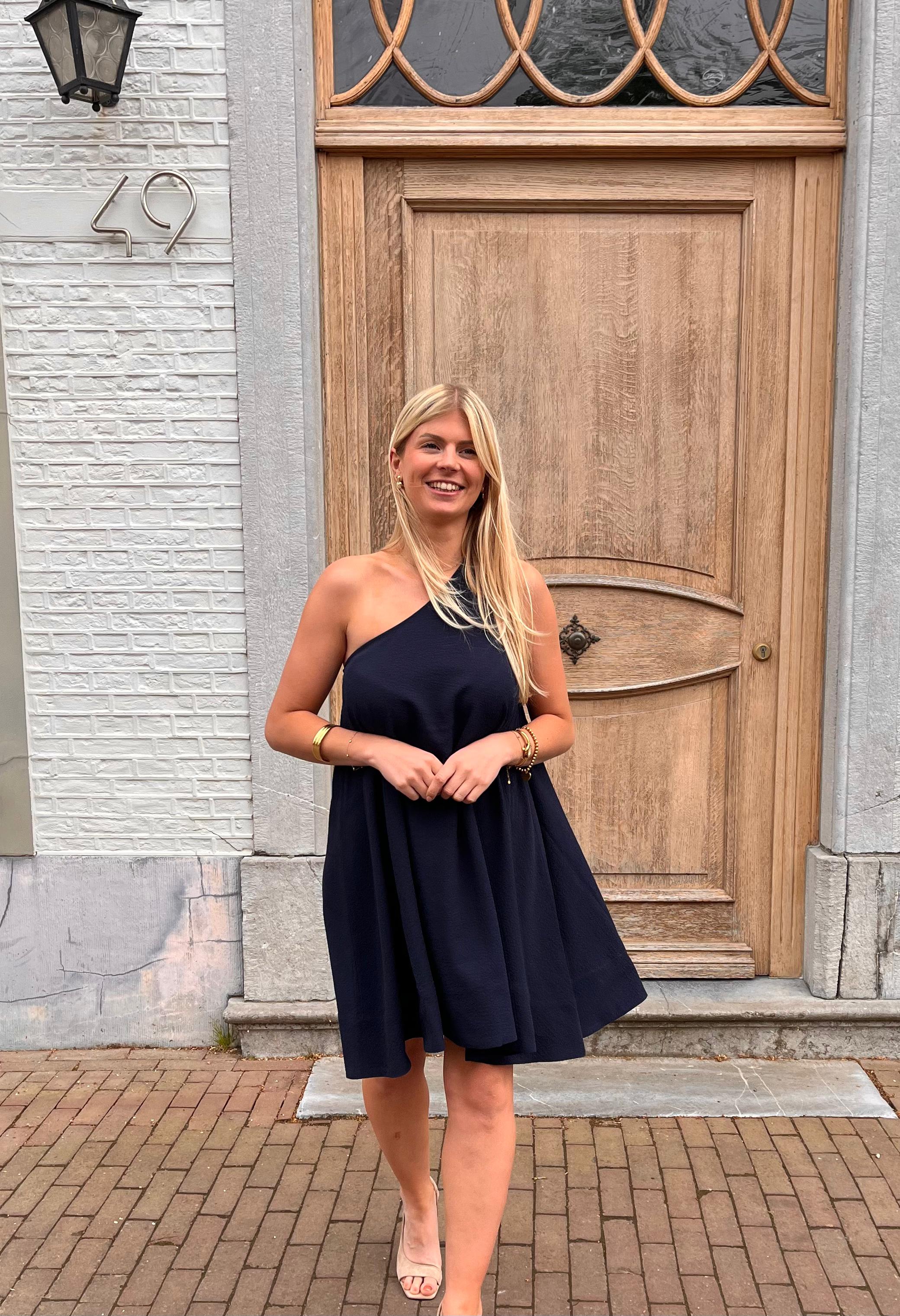 Bobbie one shoulder jurk - Les Soeurs