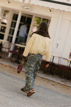Quinn aviator jacket butter yellow - Les Jumelles