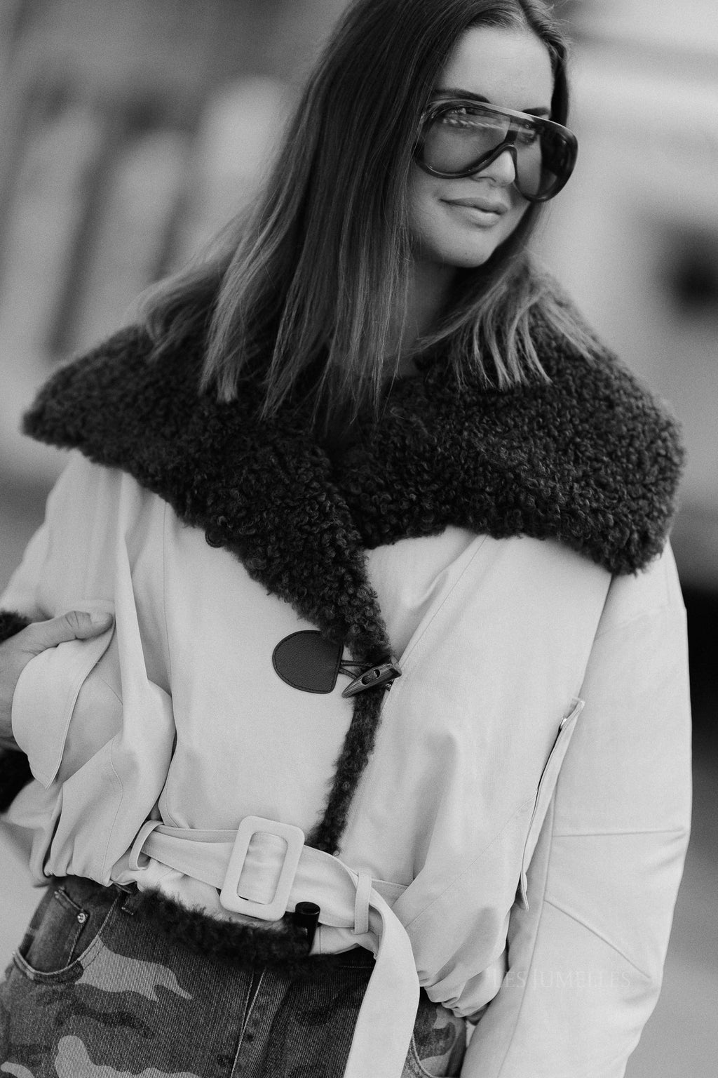 Quinn aviator jacket butter yellow - Les Jumelles
