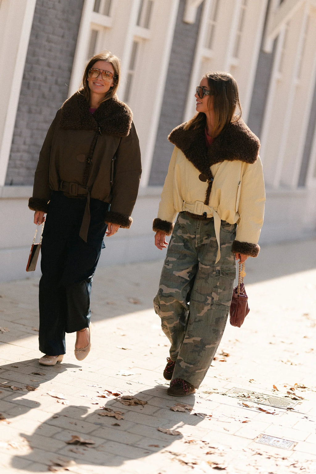 Quinn aviator jacket butter yellow - Les Jumelles