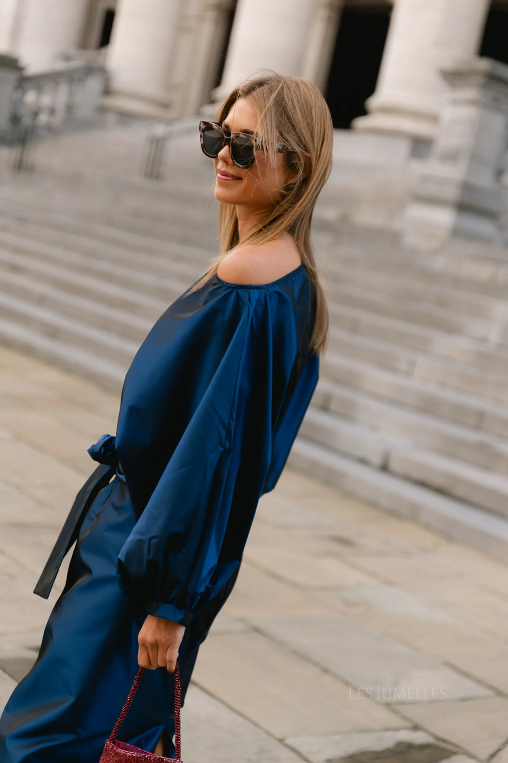 Sutton blouse navy - Les Jumelles