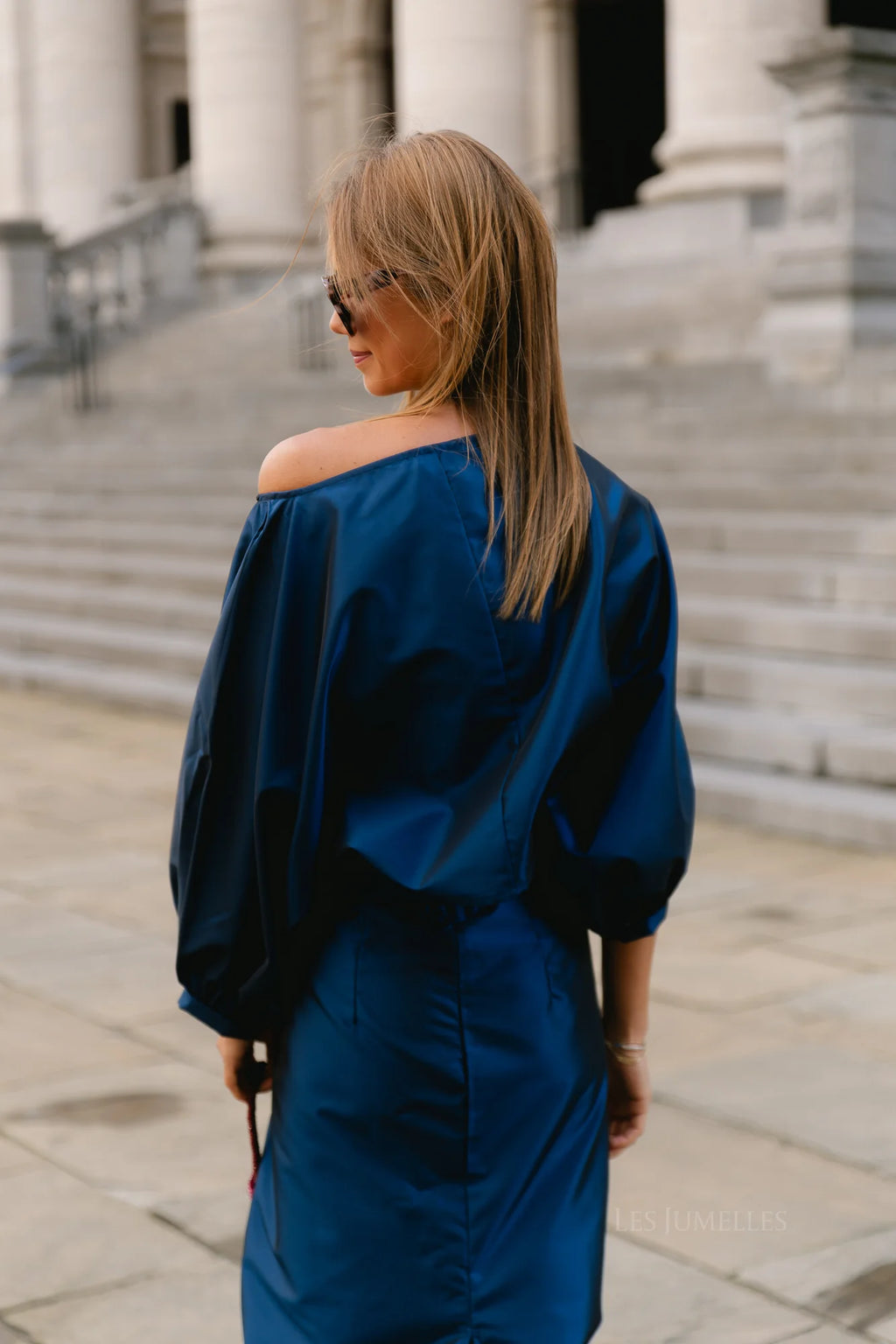 Sutton blouse navy - Les Jumelles