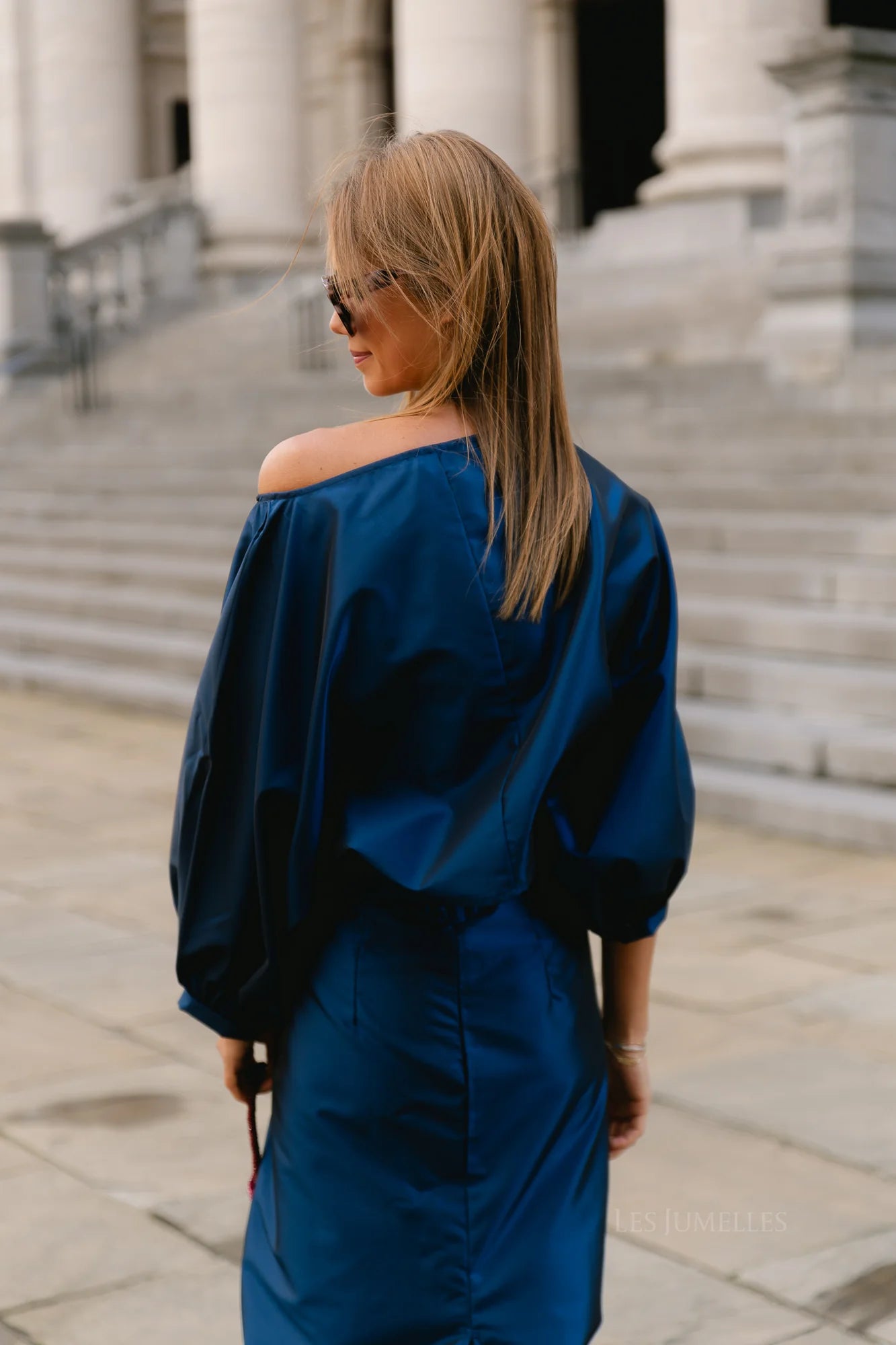 Sutton blouse navy - Les Jumelles