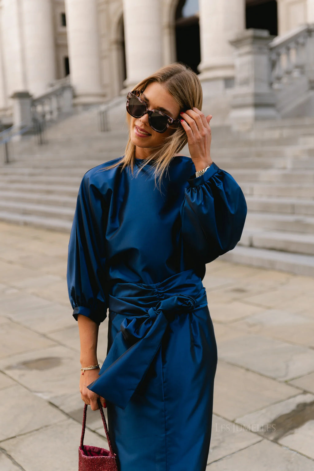 Sutton blouse navy - Les Jumelles