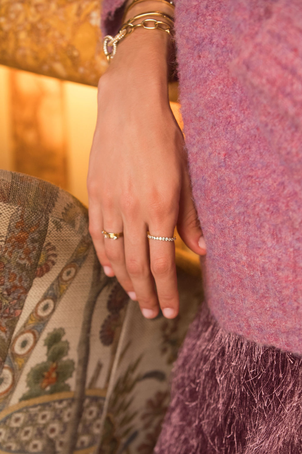 Magical minimalistische ring met strass stenen - My Jewellery