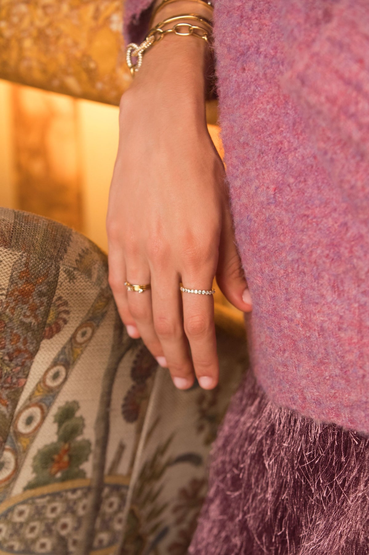 Magical minimalistische ring met strass stenen - My Jewellery