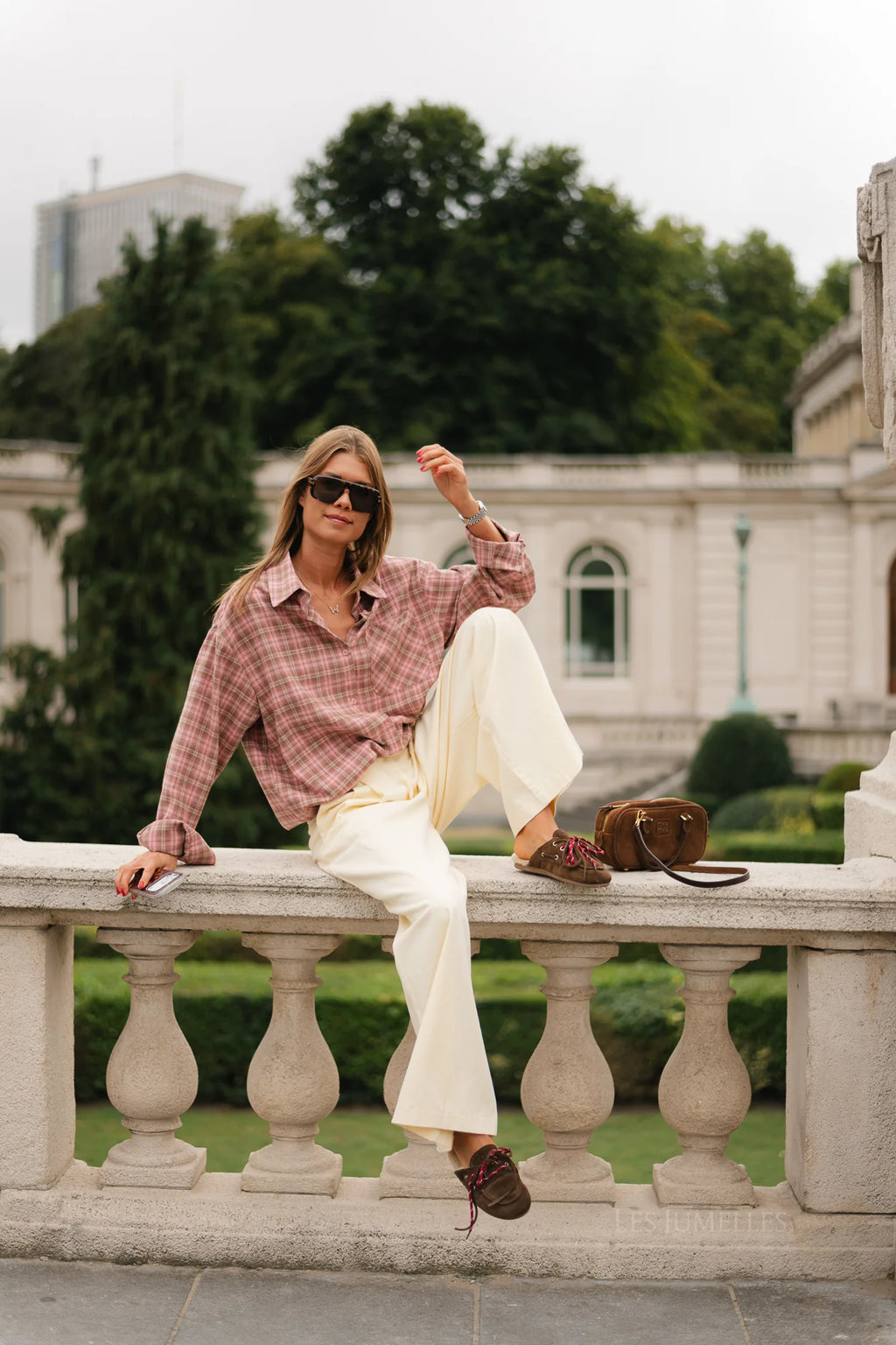 Pantalon Rose jaune beurre - Les Jumelles