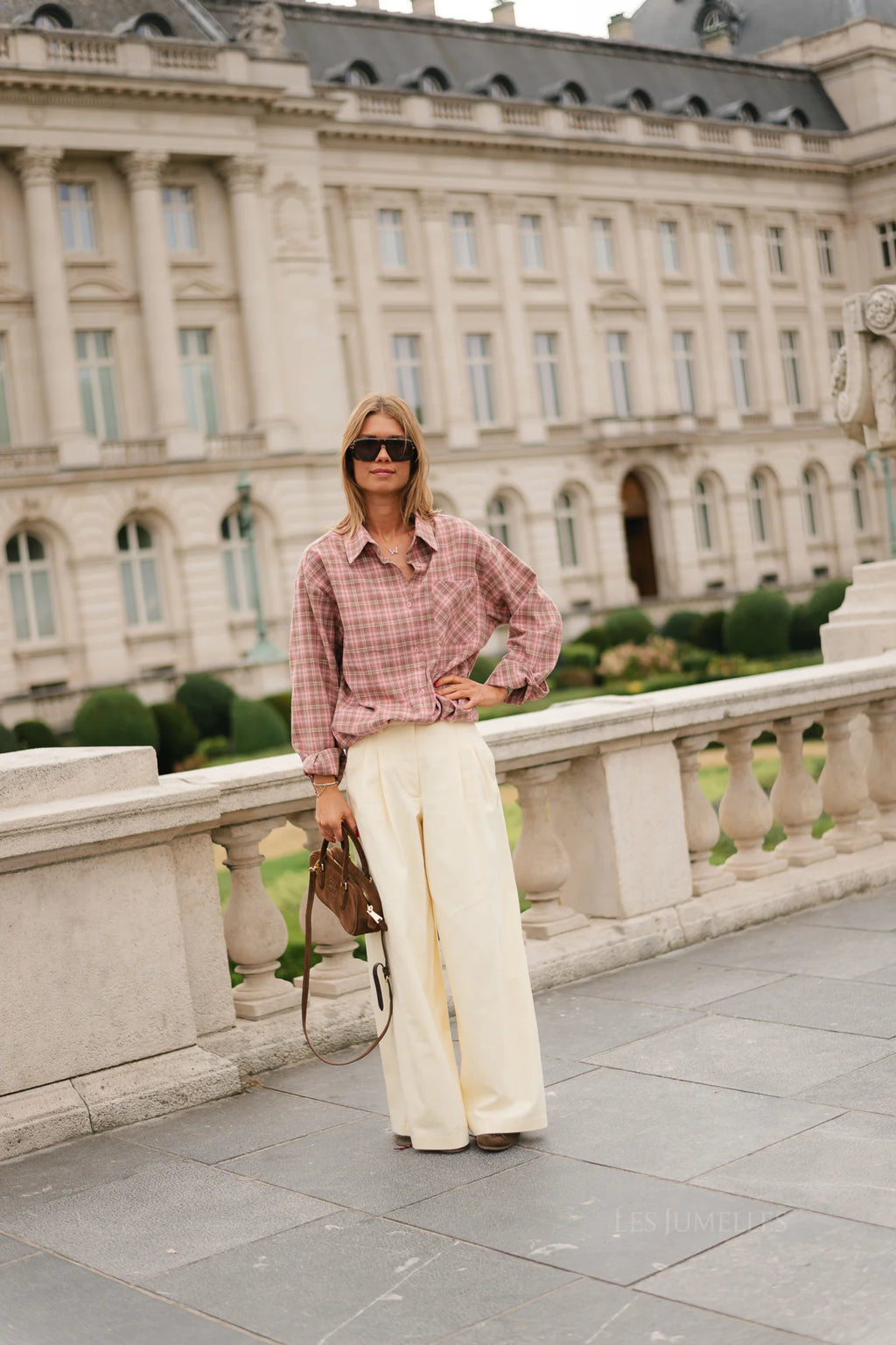 Pantalon Rose jaune beurre - Les Jumelles