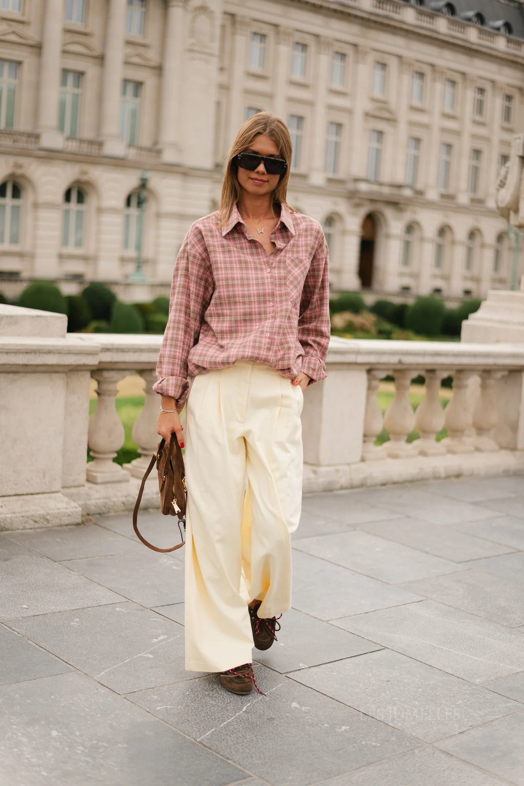 Pantalon Rose jaune beurre - Les Jumelles