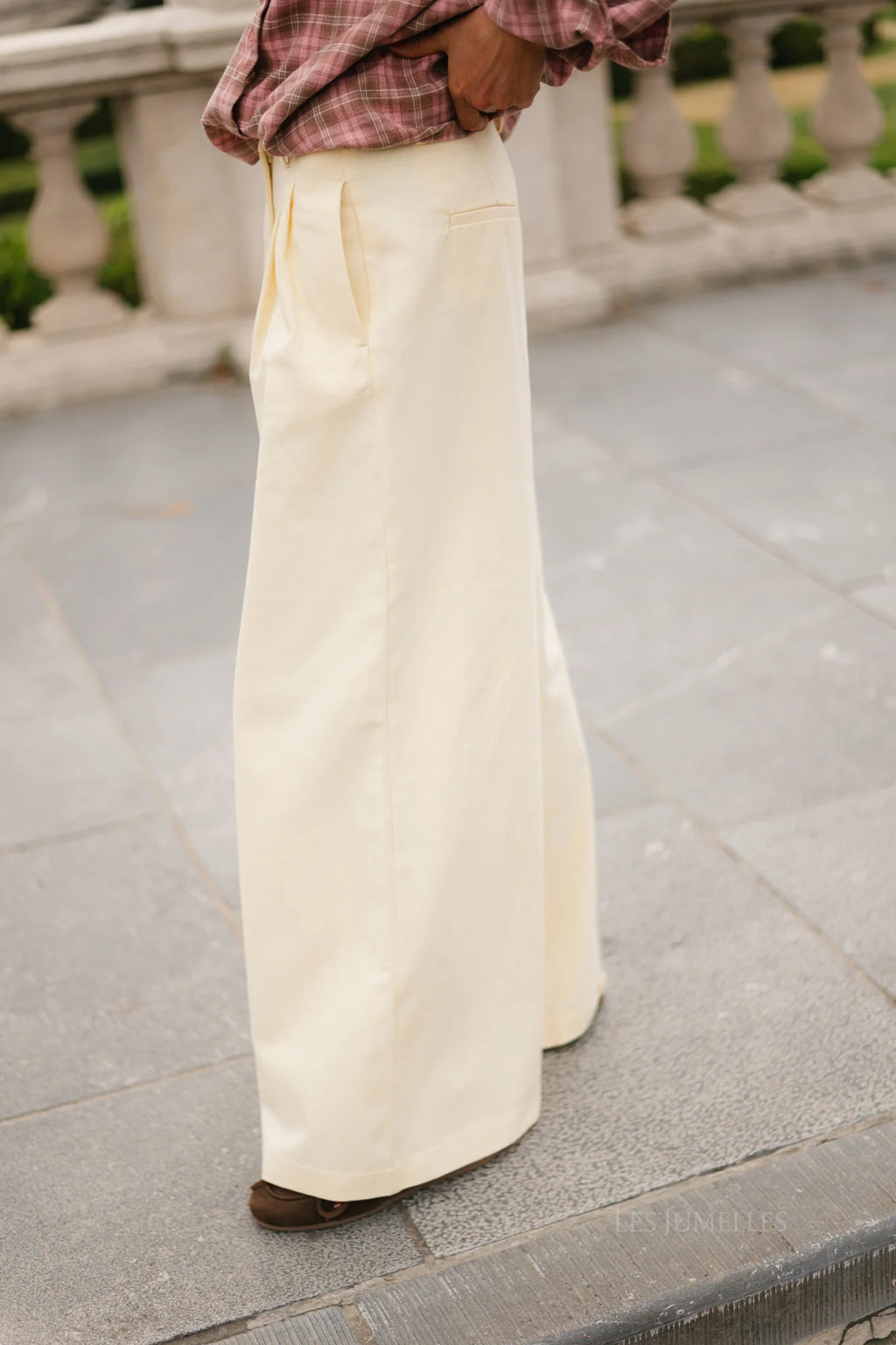 Pantalon Rose jaune beurre - Les Jumelles