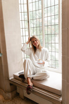 Pantalon de jogging Everly gris chiné clair - Les Jumelles
