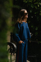 Chemise en jean Ruby bleu marine délavé - Les Jumelles