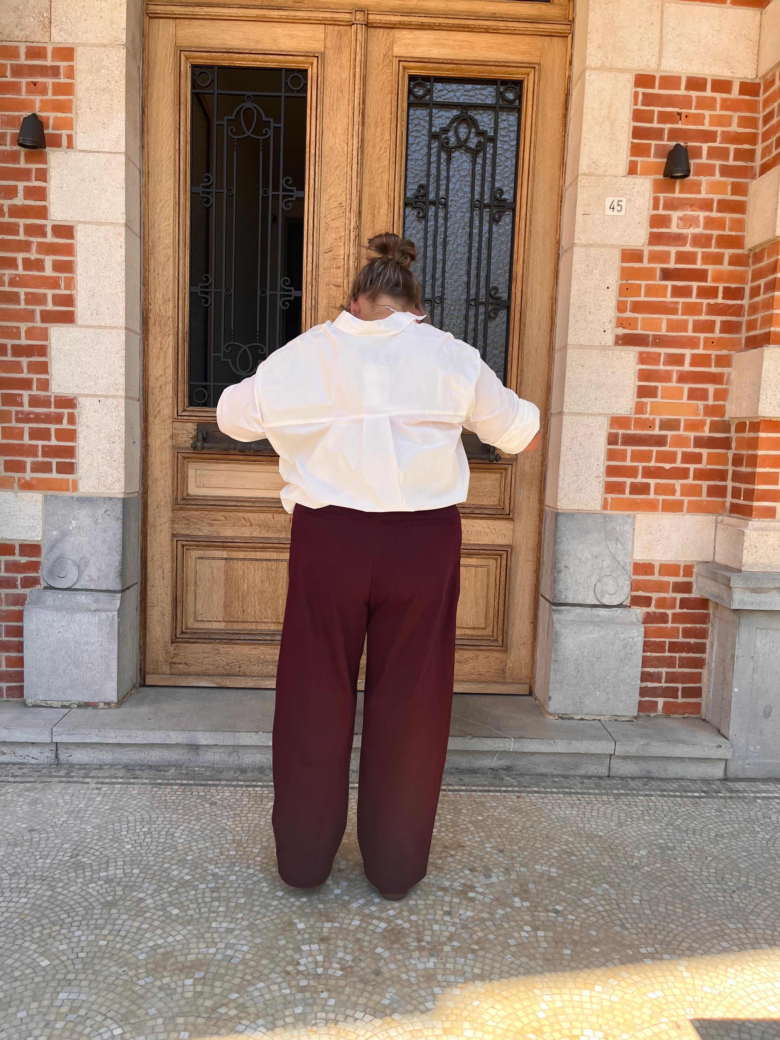 Justo broek merlot - Nathalie Vleeschouwer