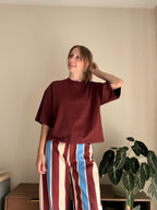 Tiara t-shirt new dark bordeaux - Les Soeurs