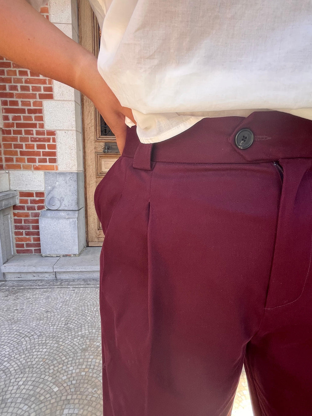 Justo broek merlot - Nathalie Vleeschouwer