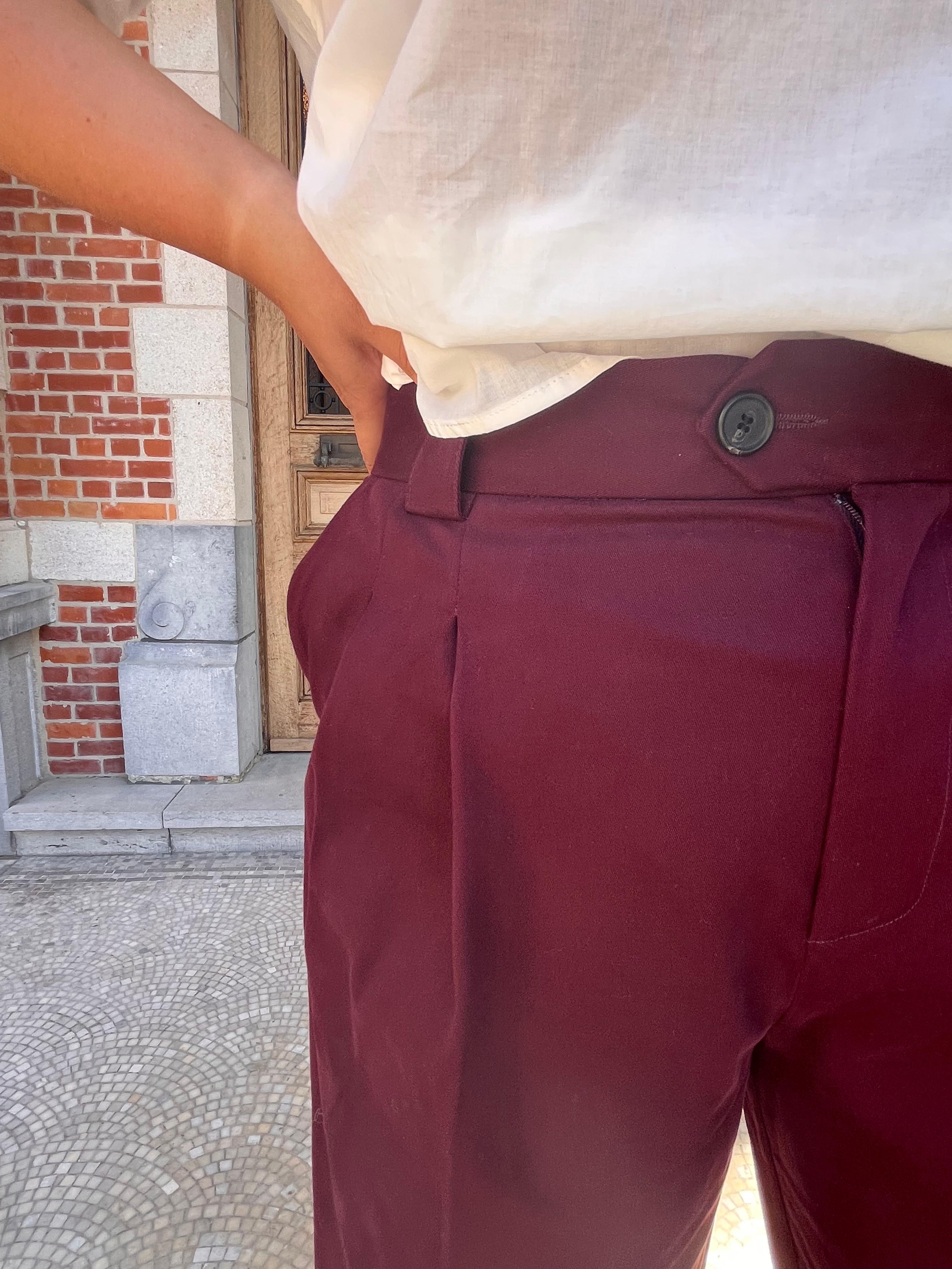 Justo broek merlot - Nathalie Vleeschouwer