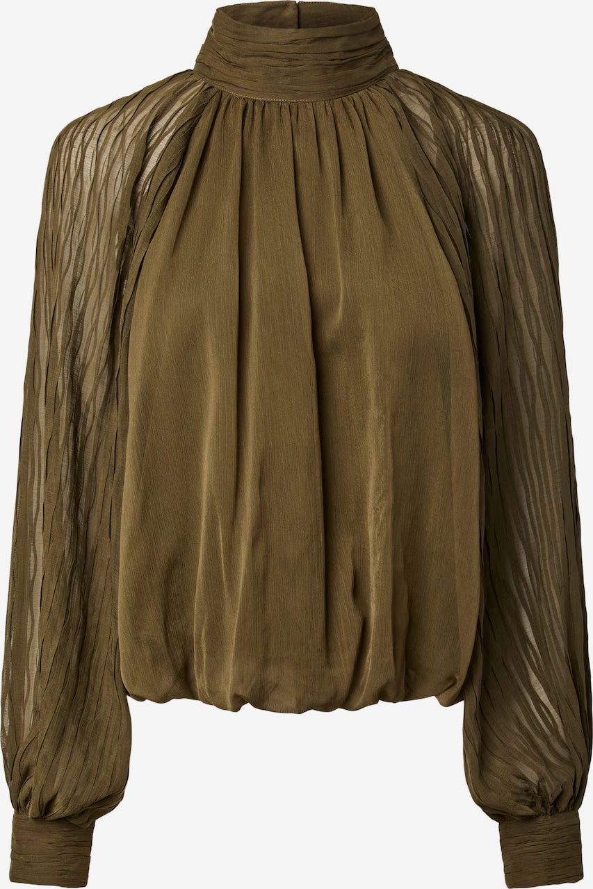 Yasolera blouse dark olive - YAS