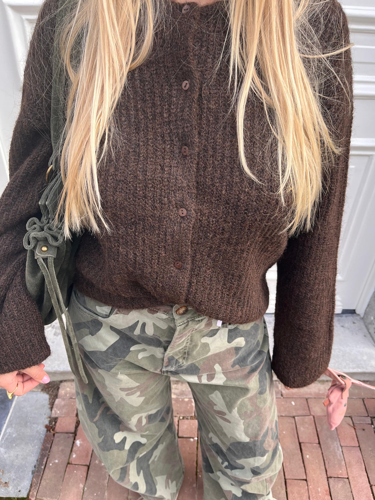 Gilet Iliana marron - Édité