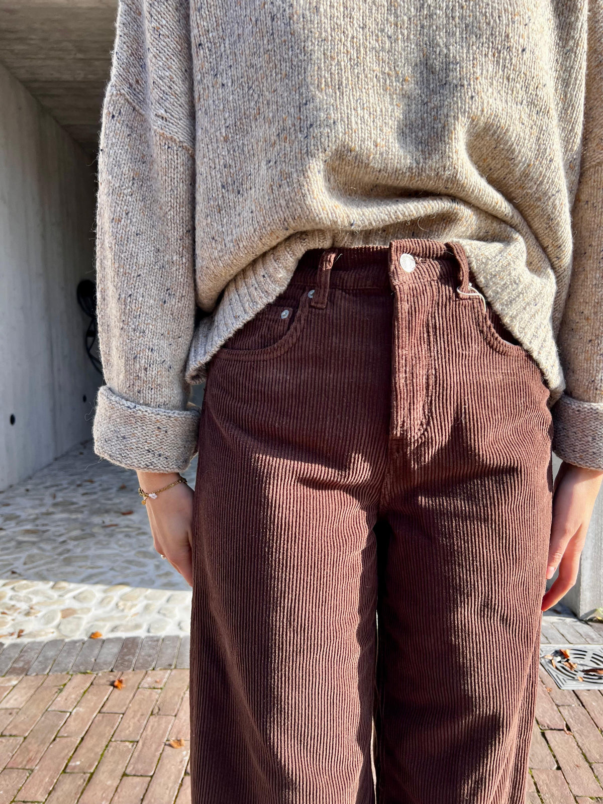 Jackson corduroy broek brown - Les Soeurs
