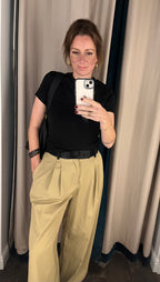 Stewart geplooide broek sand - Les Soeurs