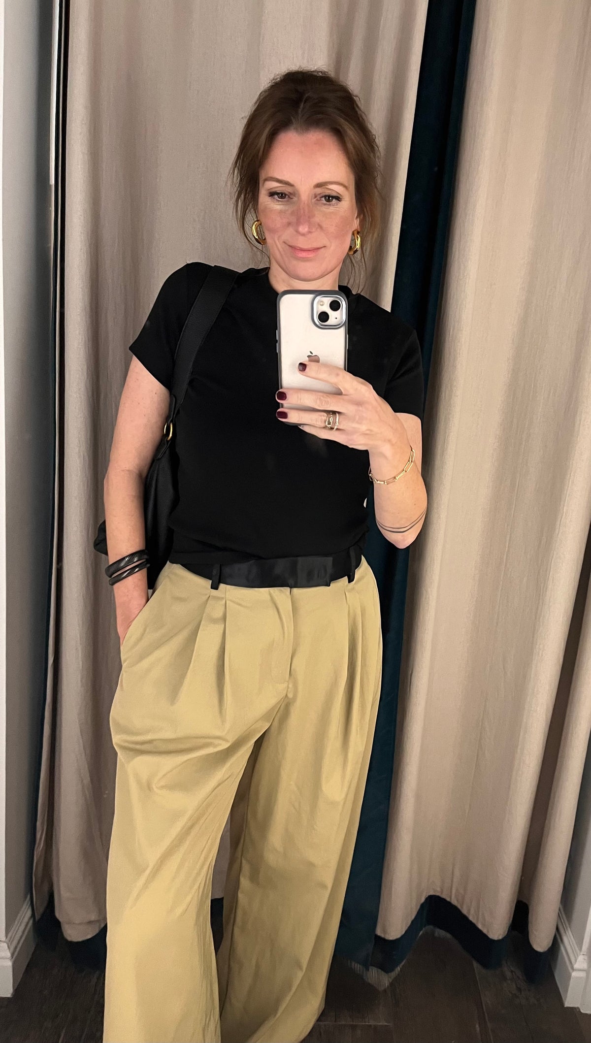 Stewart geplooide broek sand - Les Soeurs
