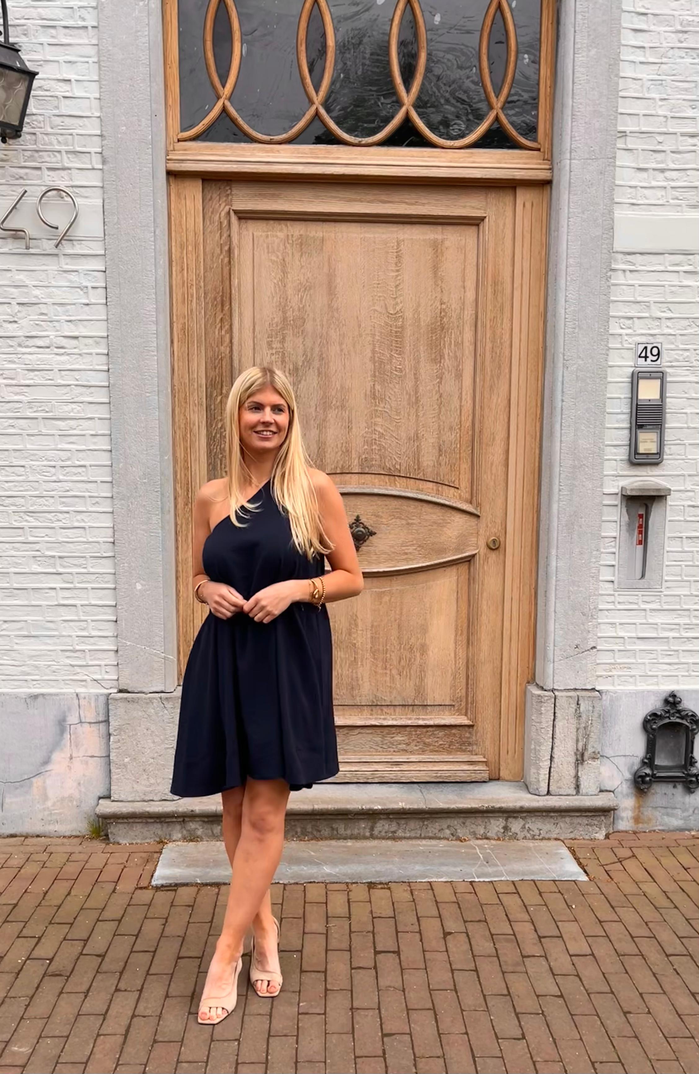 Bobbie one shoulder jurk - Les Soeurs