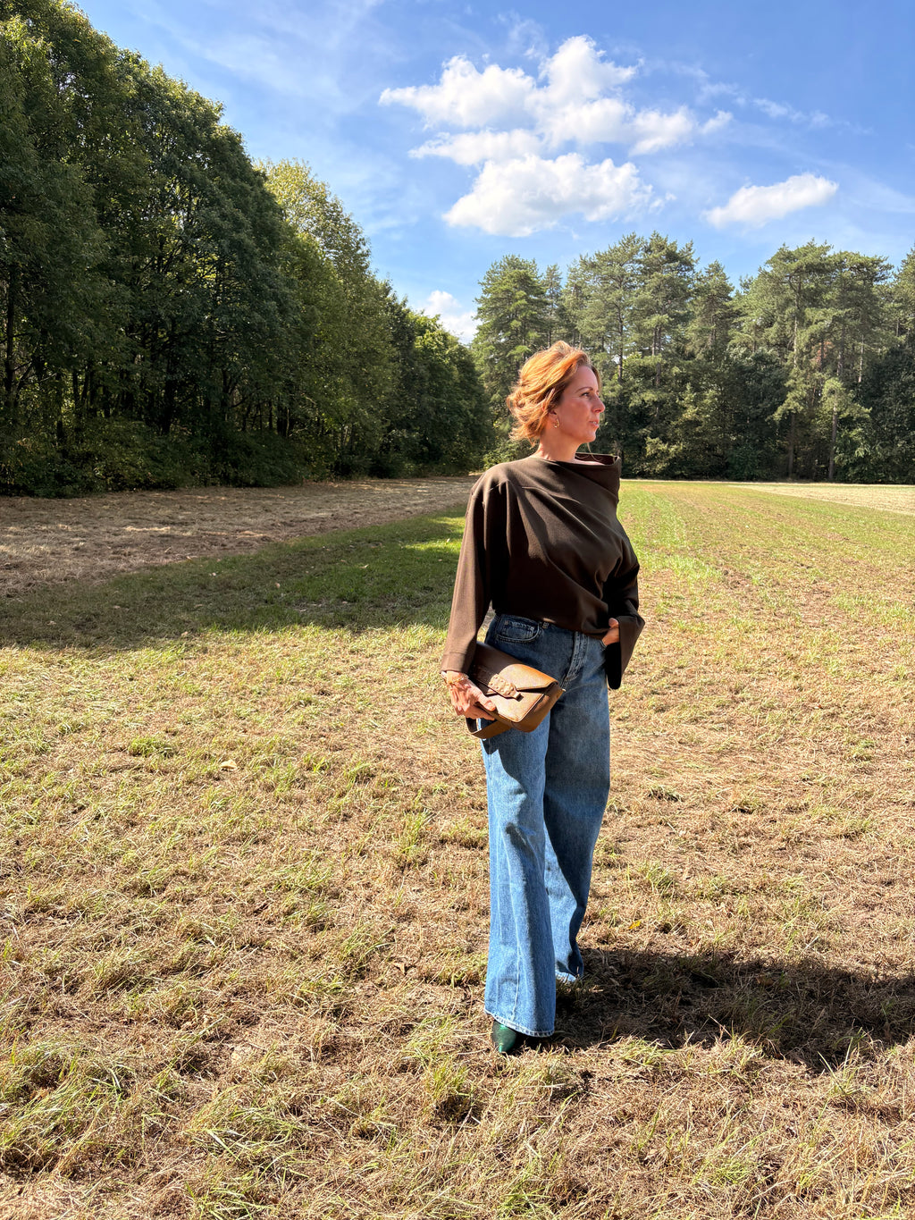 Jackson wide jeans dark blue - Les Soeurs