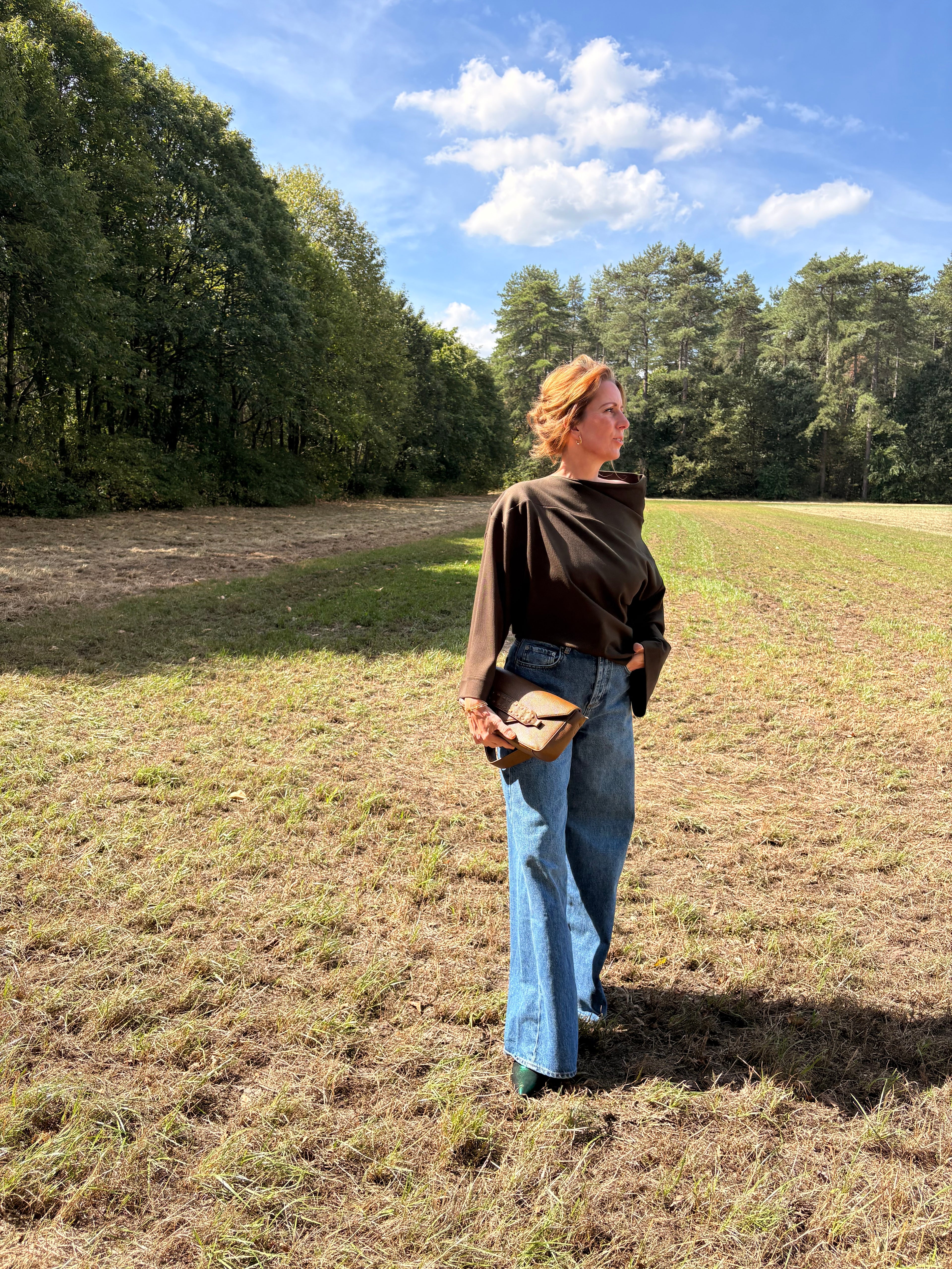 Jackson wide jeans dark blue - Les Soeurs