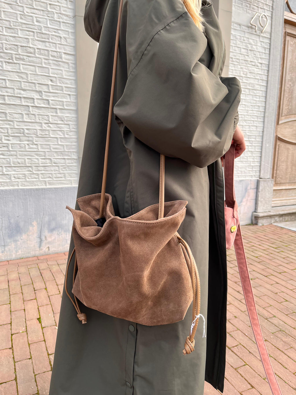 Colbert lange regenjas khaki - Les Soeurs