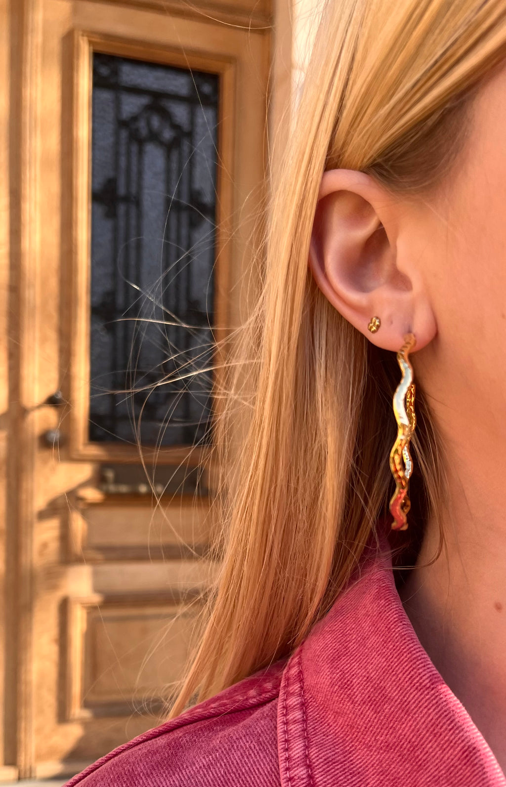 Bold oorringen met swirl - My Jewellery