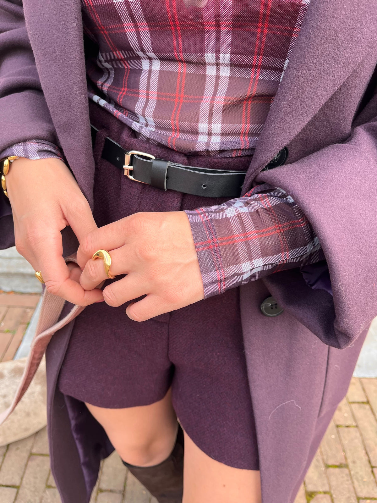 Fiore longsleeve barbados cherry plum - Edited