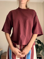 Tiara t-shirt new dark bordeaux - Les Soeurs