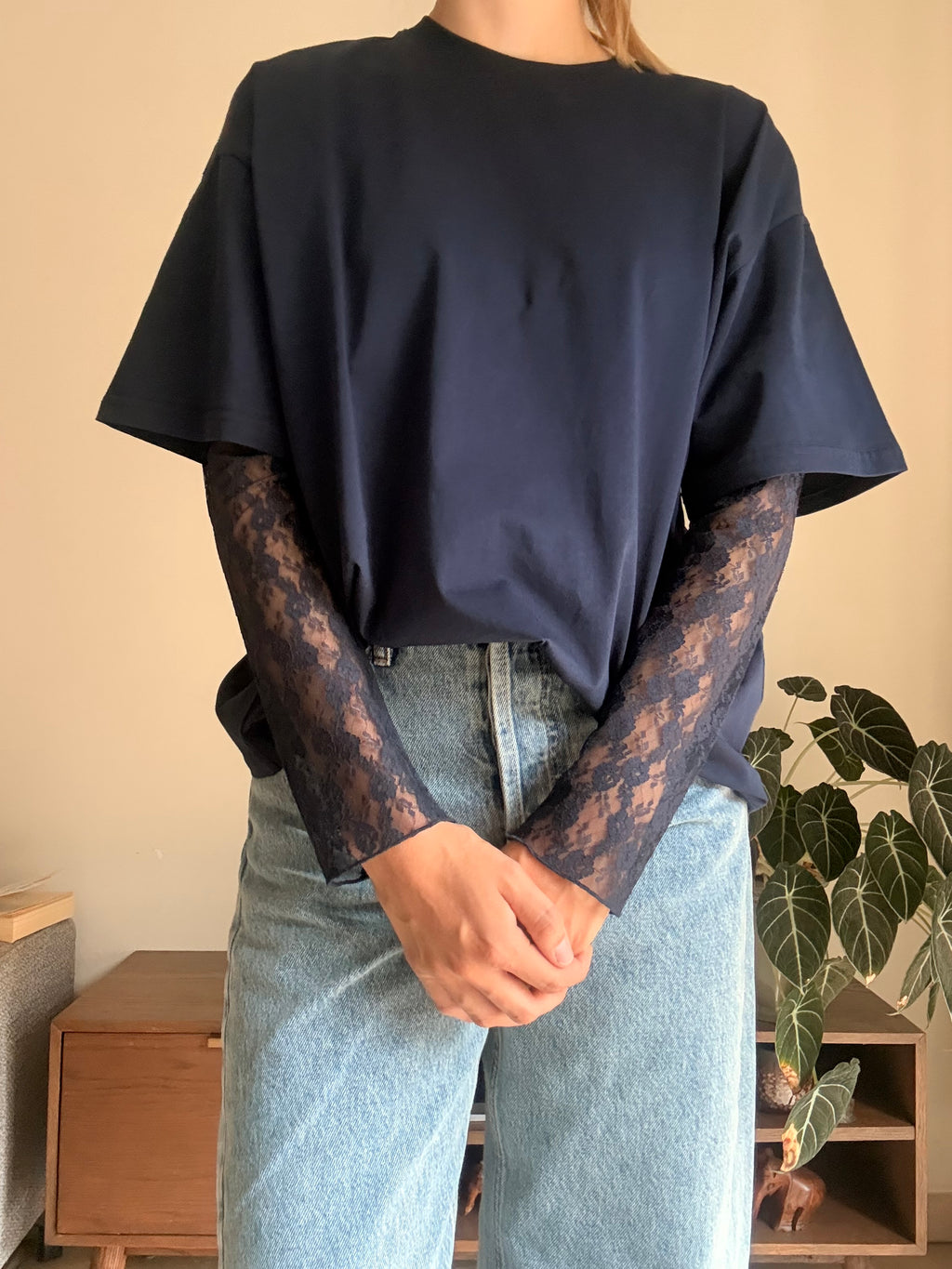 Meryl jeans mid blue - Les Soeurs