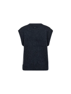 Jennine knit vest navy- Mos Mosh