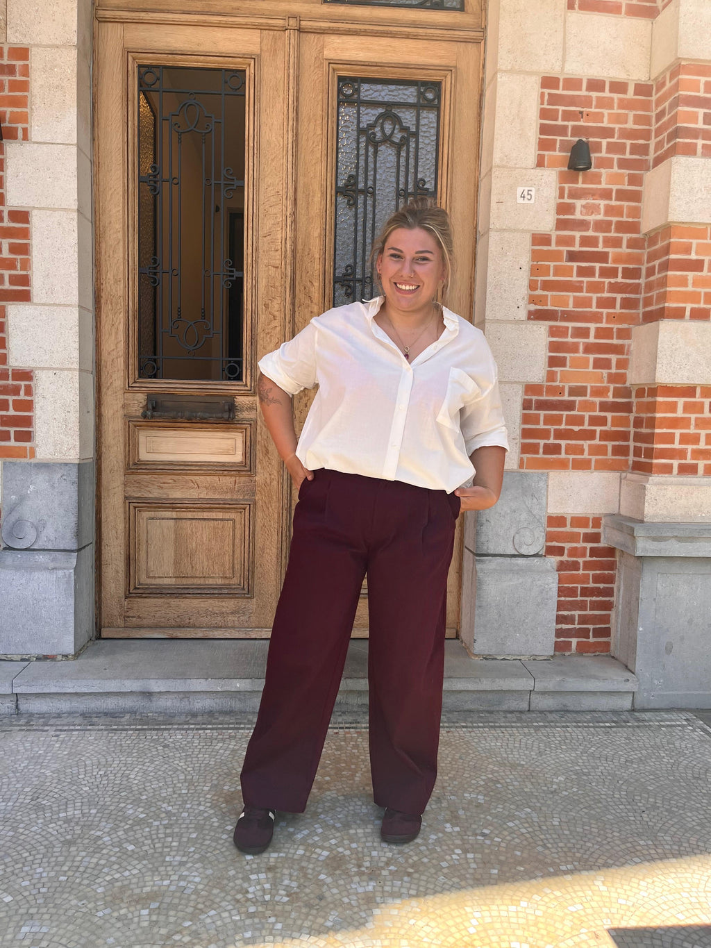 Justo broek merlot - Nathalie Vleeschouwer