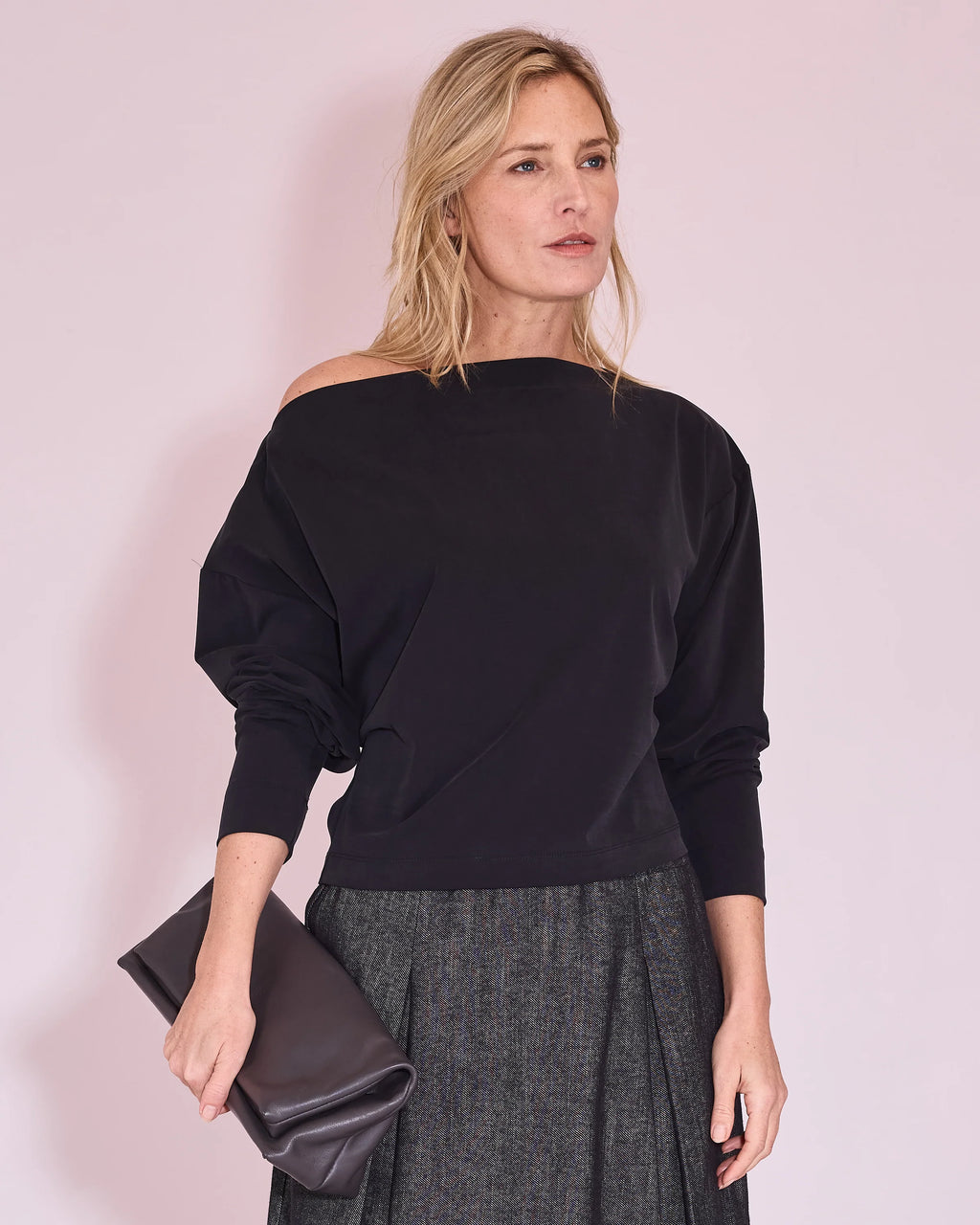 Joanna Longsleeve Off Black - Nathalie Vleeschouwer