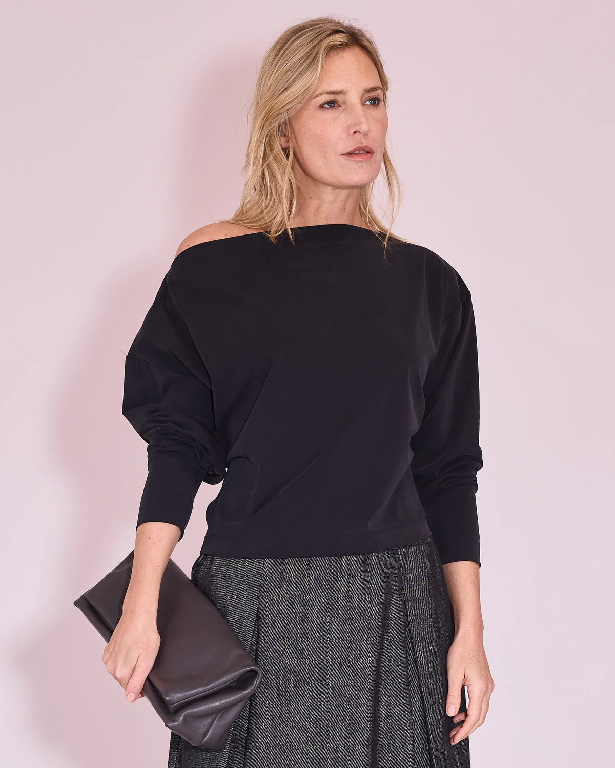 Joanna Longsleeve Off Black - Nathalie Vleeschouwer