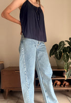 Meryl jeans mid blue - Les Soeurs